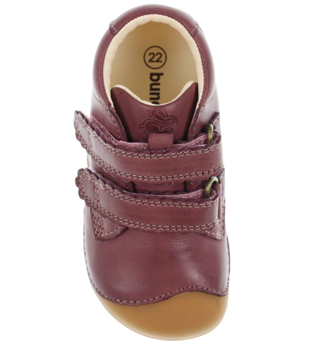 Bundgaard Begyndersko - Petit Velcro Blonde - Dark Rose