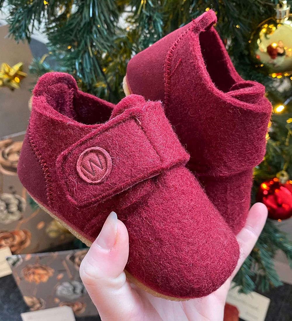Wheat Hjemmesko - Uld - Marlin Felt - Berry