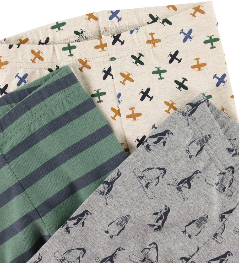 Hust and Claire Leggings - 3-pak - Lukas - Duck Green