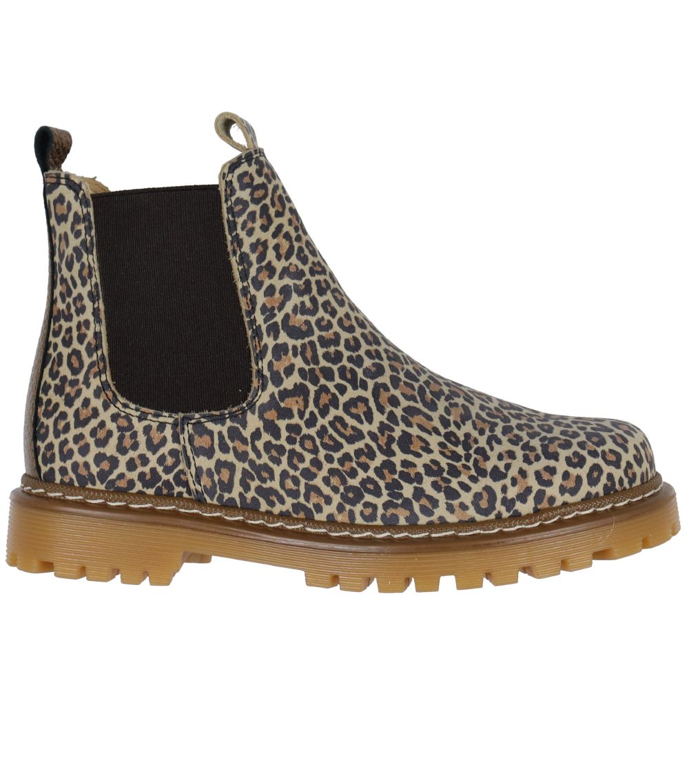 Angulus Støvler - Chelsea - Leopard/Guld