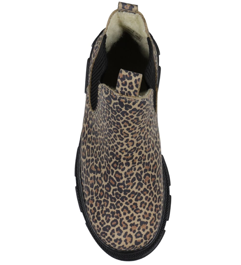 Angulus Vinterstøvler - Chelsea - Leopard/Sort