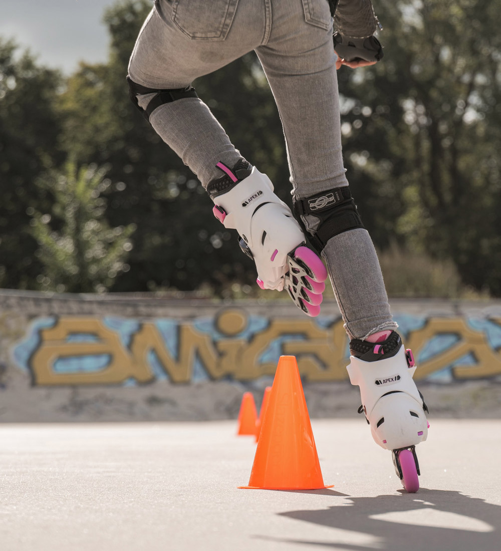 Rollerblade Rulleskøjter - Apex G - Hvid/Pink