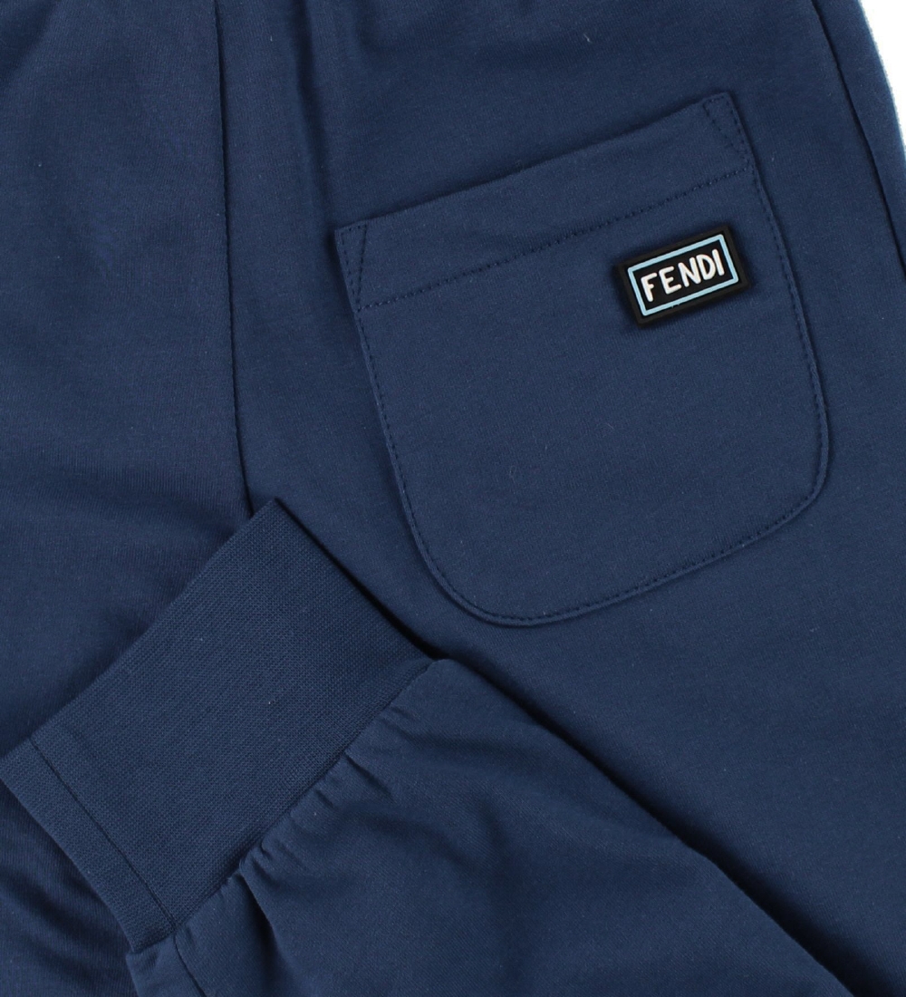 Fendi Kids Sweatpants - Mørkeblå