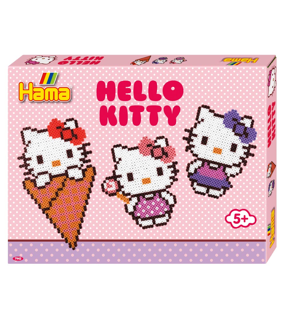 Hama Midi Perler - 4000 stk. - Hello Kitty