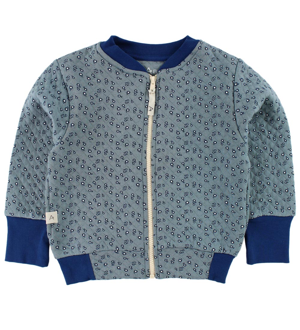 AlbaBaby Cardigan - Sofie - Bl m. Blomster