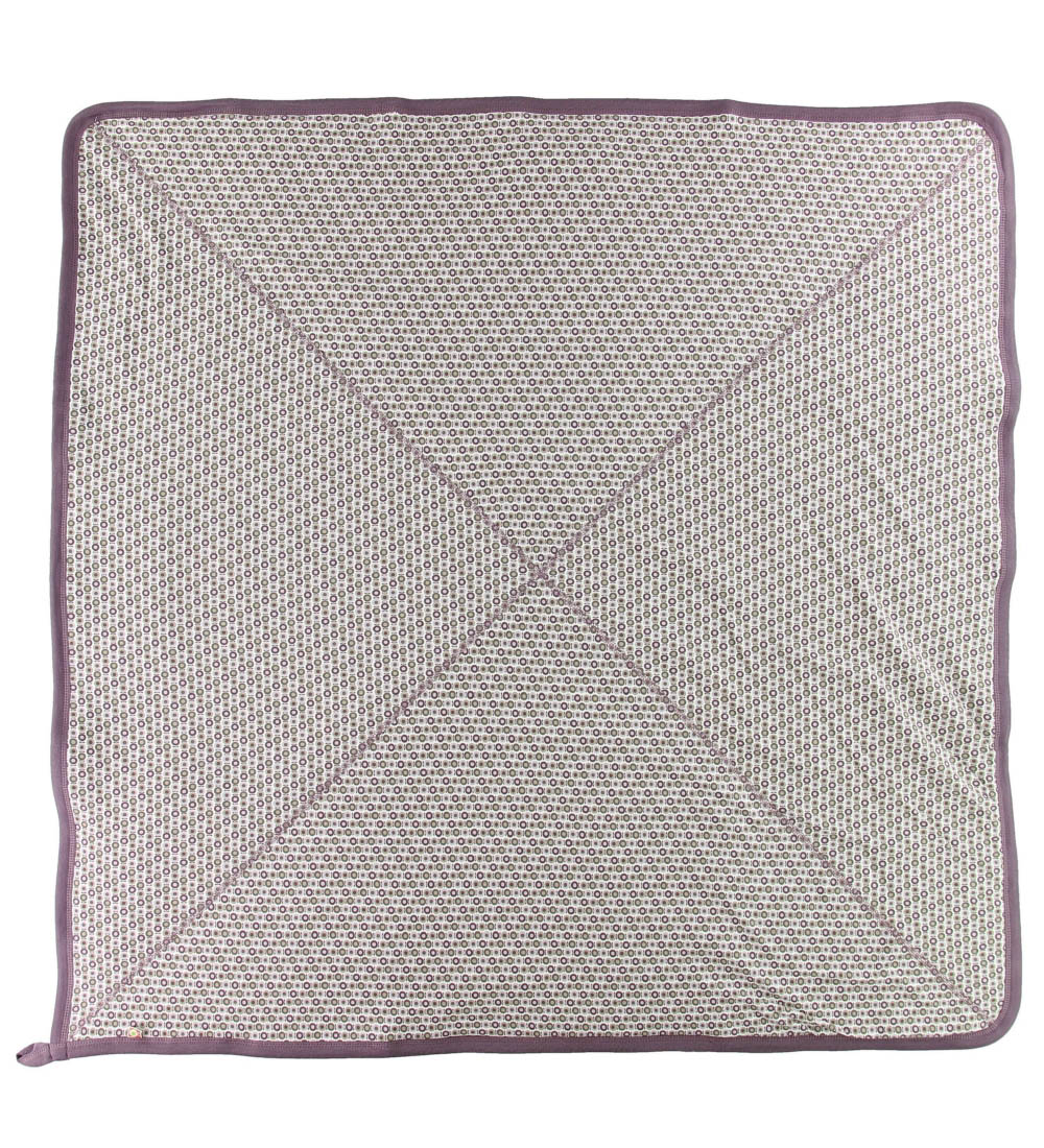 Katvig Tæppe - 100x100 - Lilla m. Æbler
