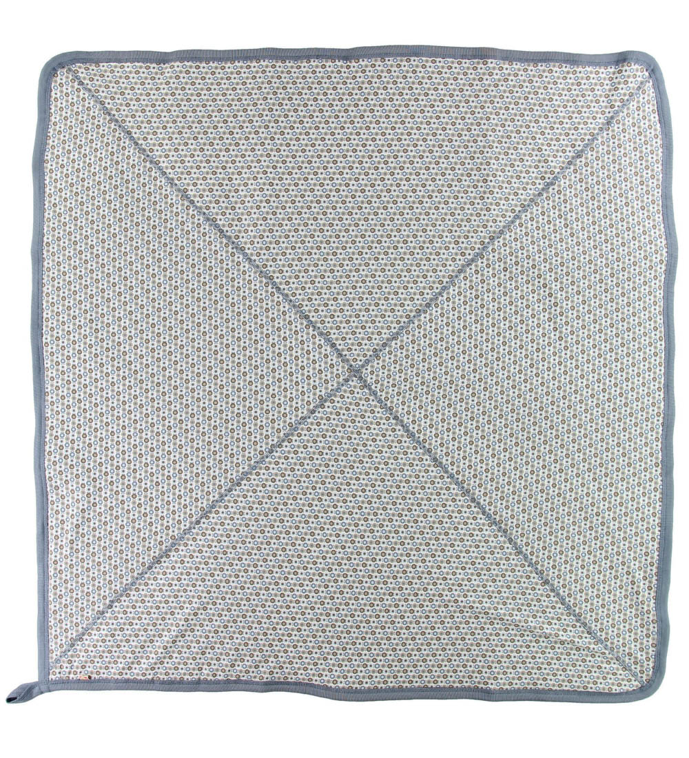Katvig Tæppe - 100x100 - Blå m. Æbler