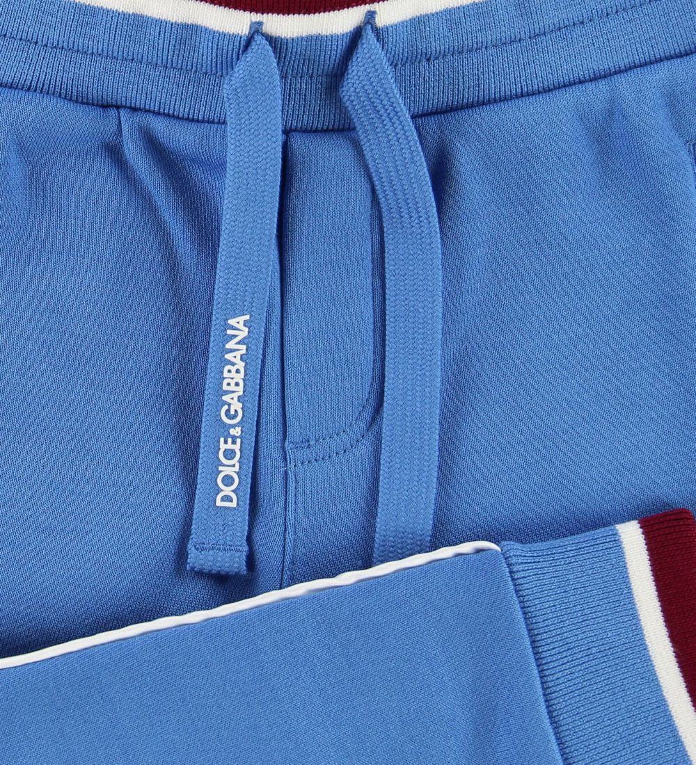 Dolce & Gabbana Sweatpants - Lyseblå m. Bordeaux