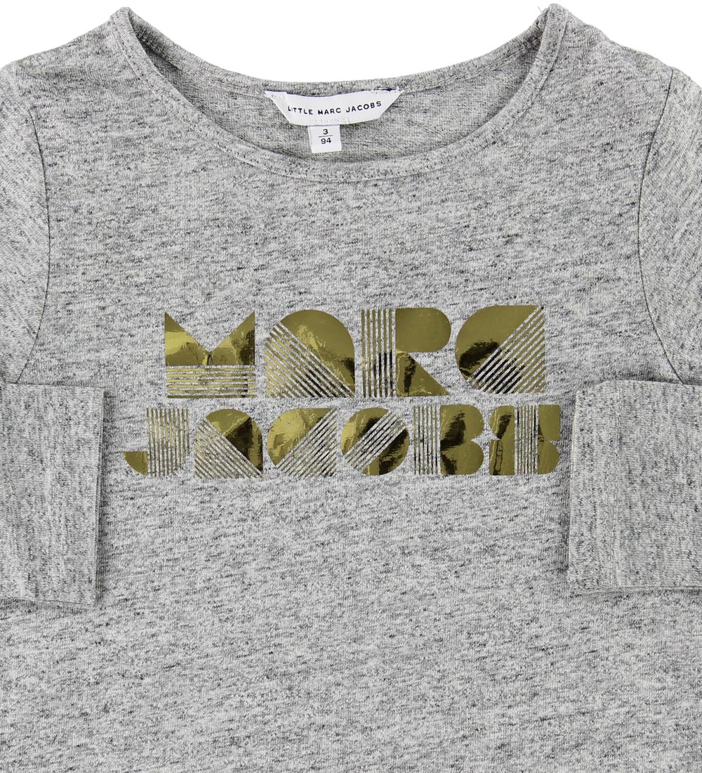 Little Marc Jacobs Bluse - Gråmeleret m. Guld