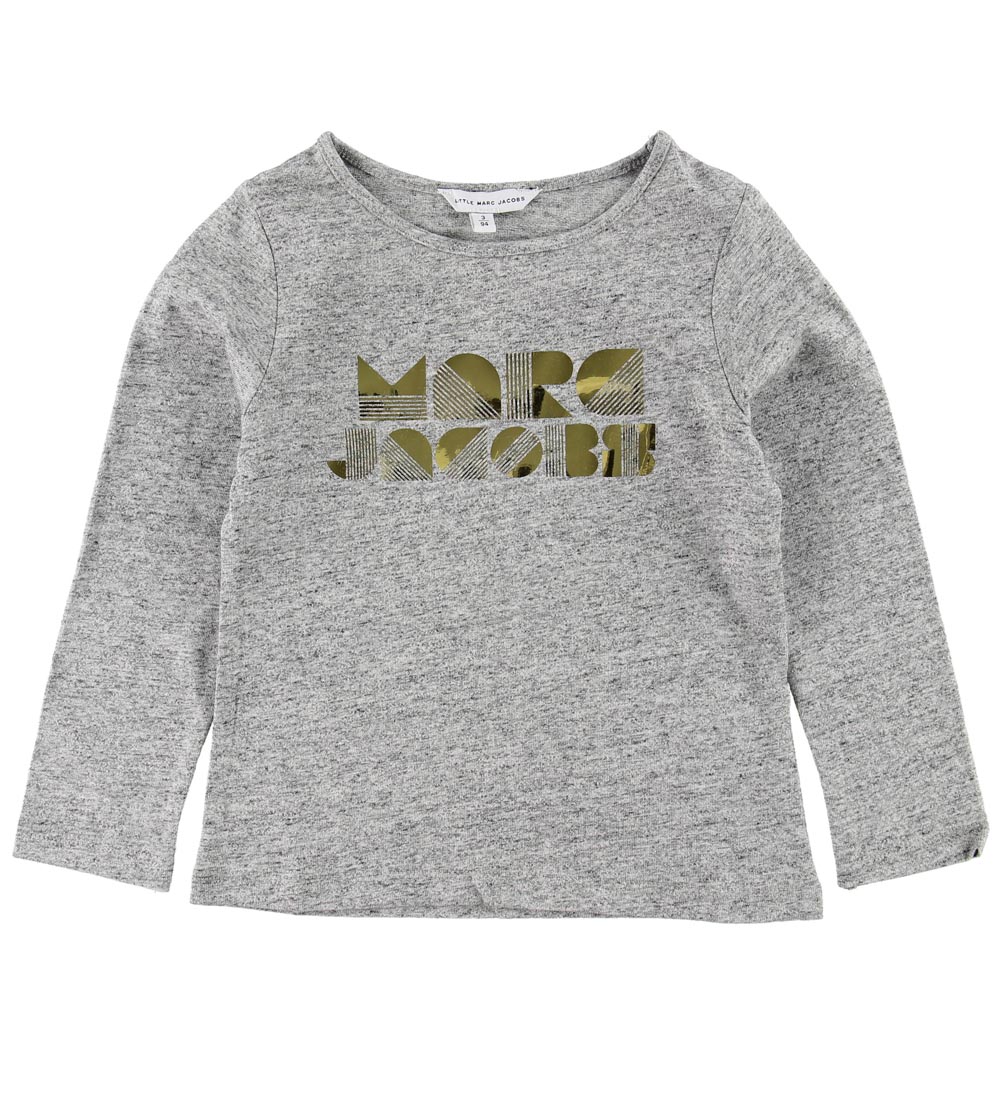 Little Marc Jacobs Bluse - Gråmeleret m. Guld