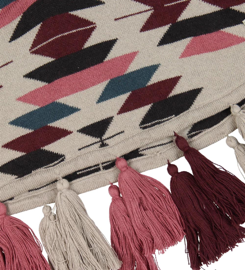 Small Rags Poncho - Lysebrun m. Mønster
