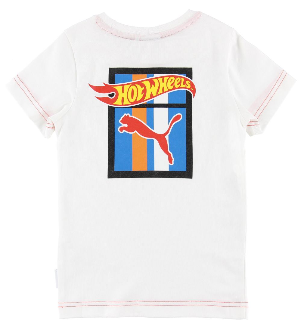 Puma T-shirt - Hot Wheels - Hvid