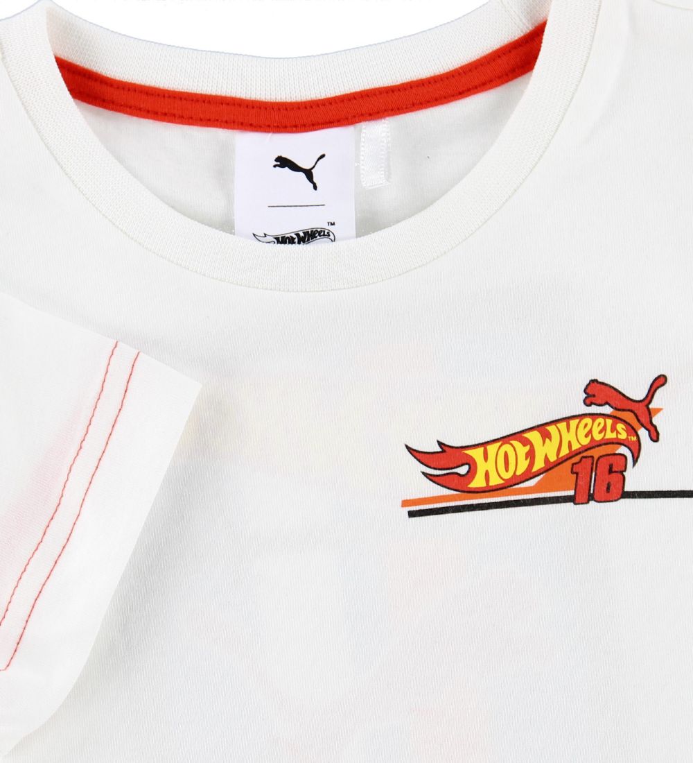 Puma T-shirt - Hot Wheels - Hvid