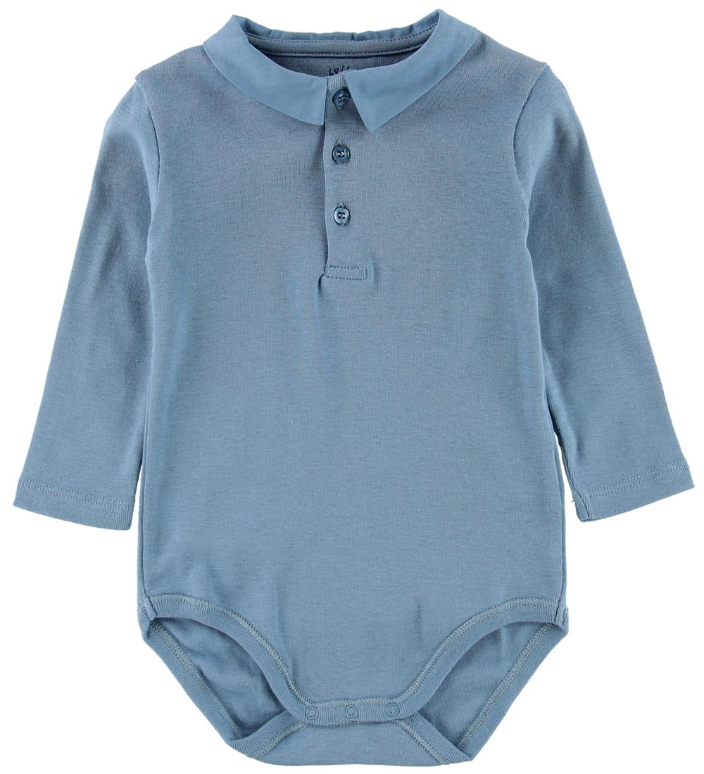 Noa Noa miniature Body l/æ - Støvet Blå m. Krave
