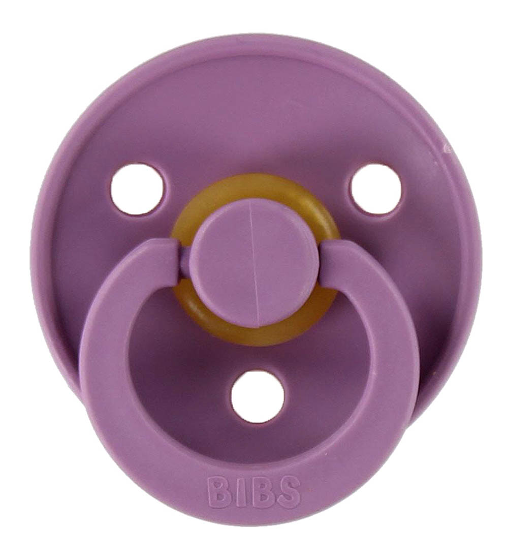 Bibs Colour Sutter - Str. 2 - 2-pak - Rund - Lavender/Baby Pink