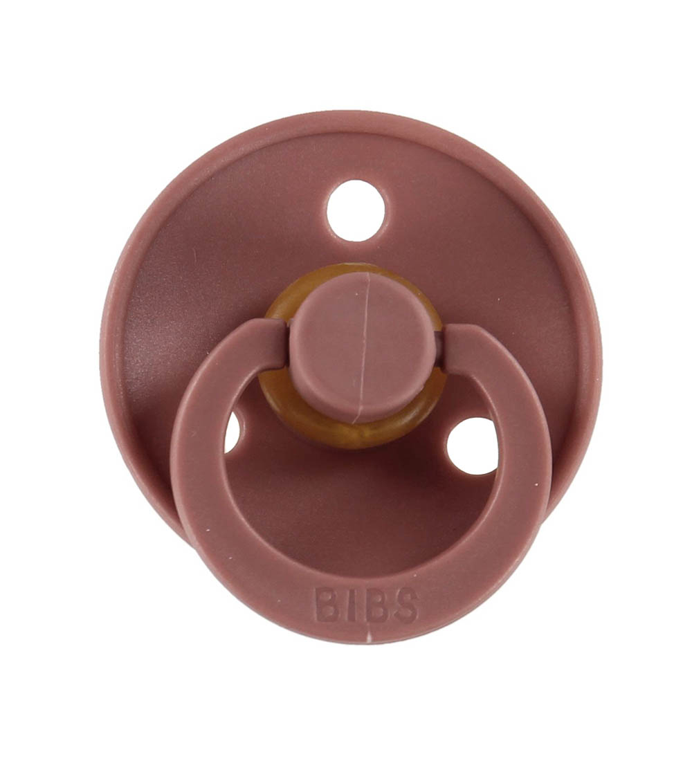 BIBS Colour Sutter - Str. 2 - 2-pak - Rund - Woodchuck/Blush