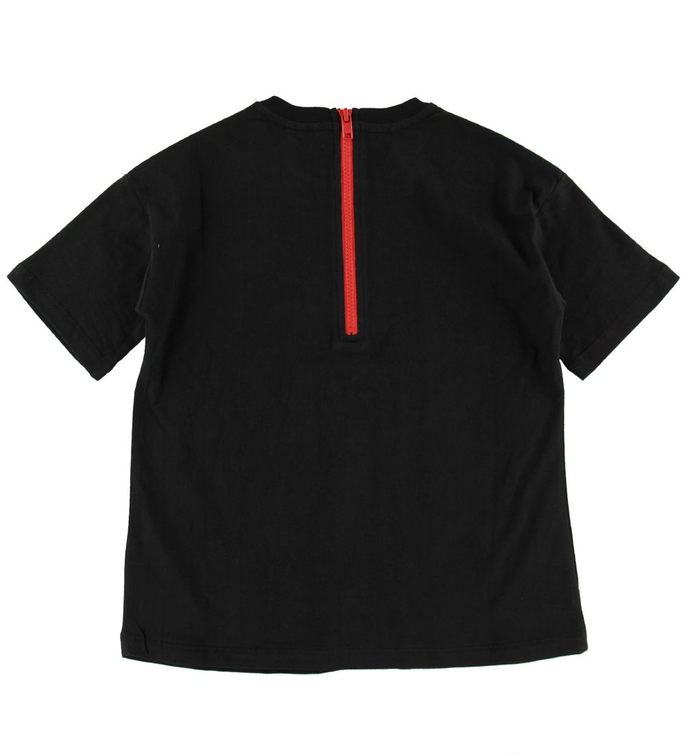 Stella McCartney Kids Kjole - Sort m. Kirsebær/Tekst