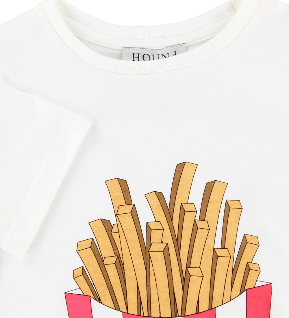 Hound T-shirt - Hvid m. Fries