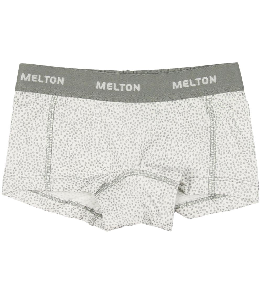Melton Hipsters - 2-pak - Hvid m. Glimmerprikker