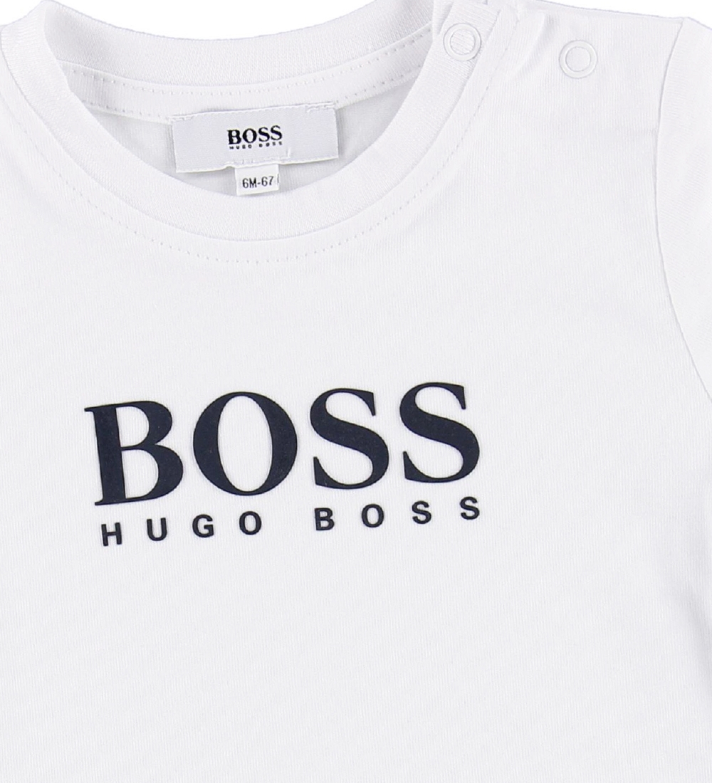 BOSS T-shirt - Hvid m. Logo