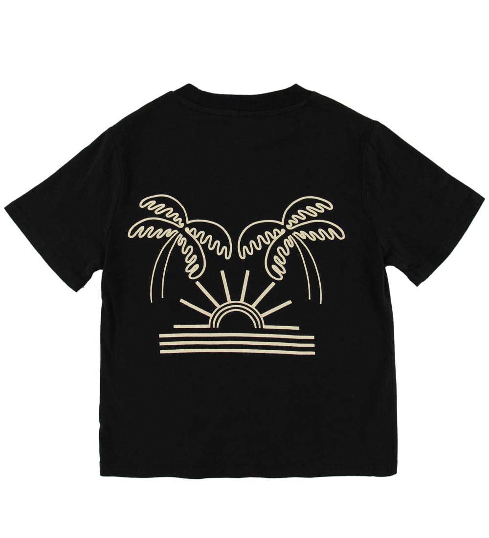 Stella McCartney Kids T-shirt - Sort m. Solnedgang