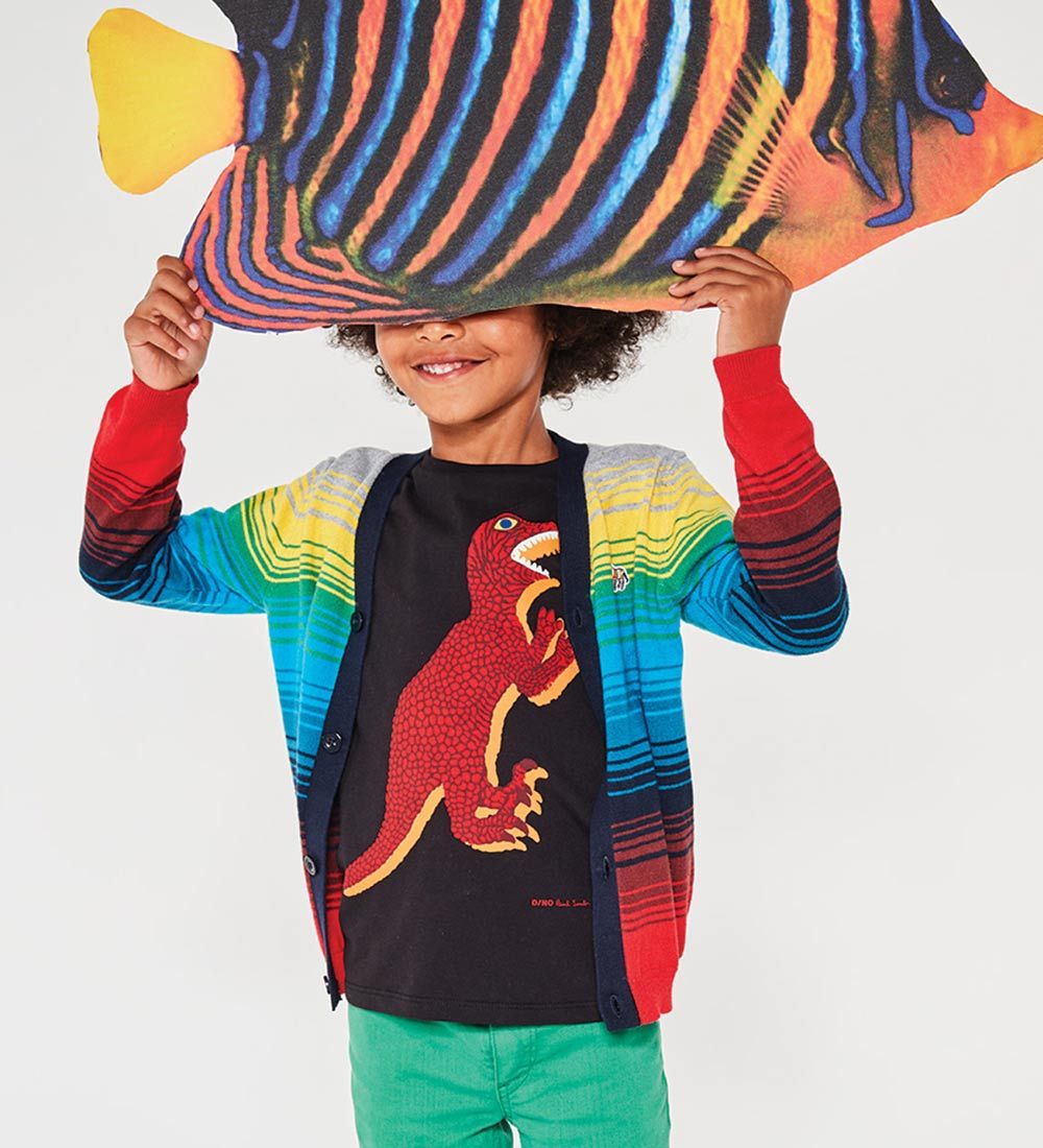 Paul Smith Junior T-shirt - Tyrell - Sort m. Dinosaur