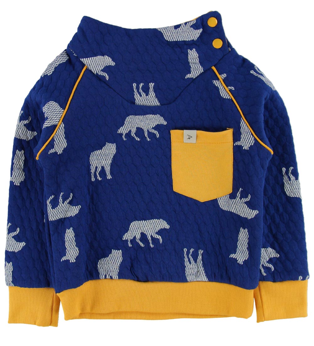AlbaBaby Bluse - Hollum - Solidate Blue Playing Wolves