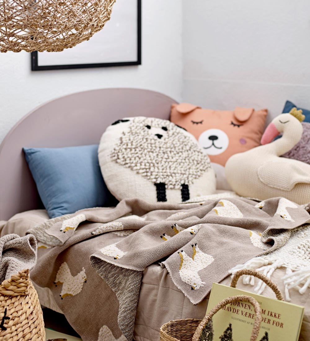 Bloomingville Pude - Ø46 cm - Creme m. Får