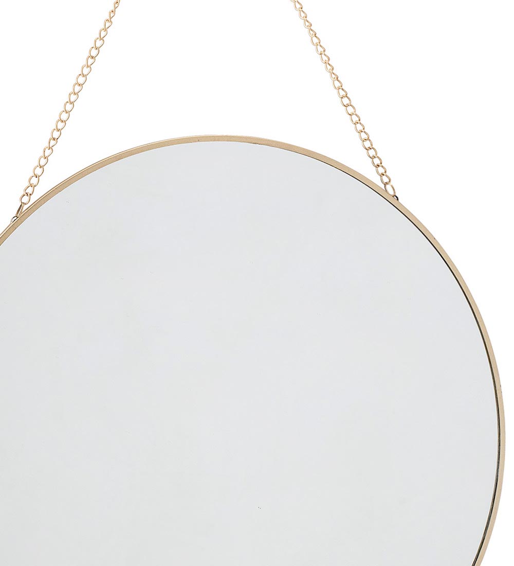 Bloomingville Spejl - Ø:38 cm - Guld