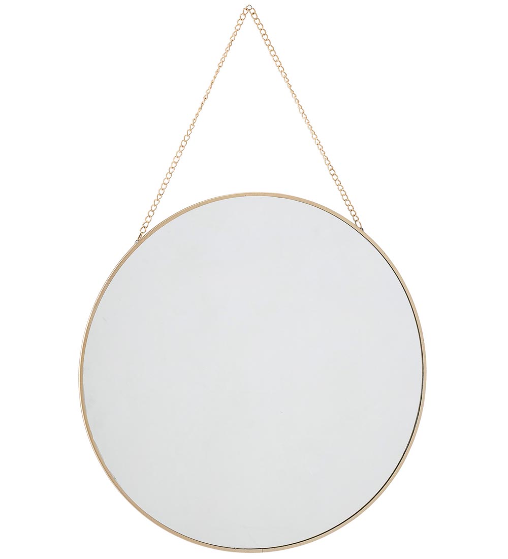 Bloomingville Spejl - Ø:38 cm - Guld