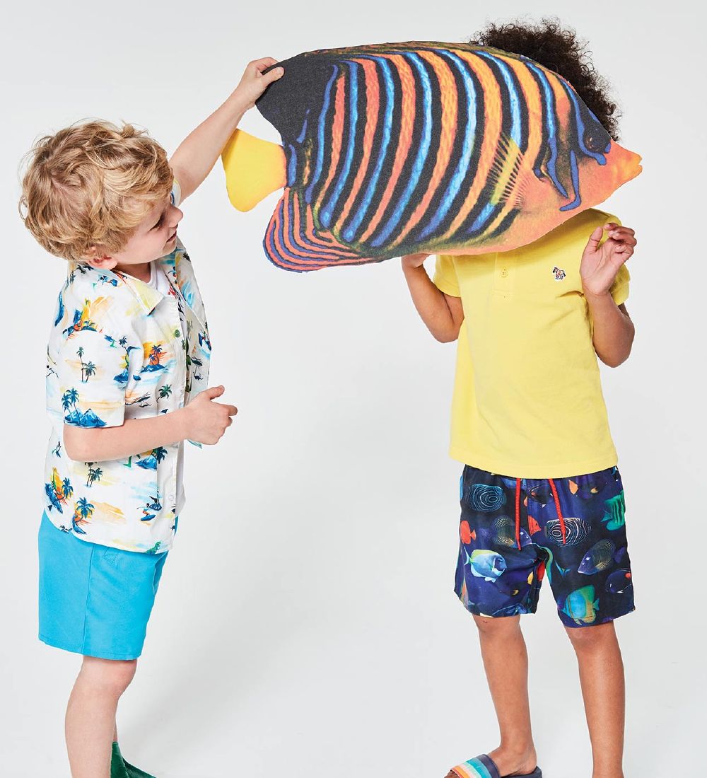 Paul Smith Junior Badeshorts - Toshiro - Navy m. Fisk