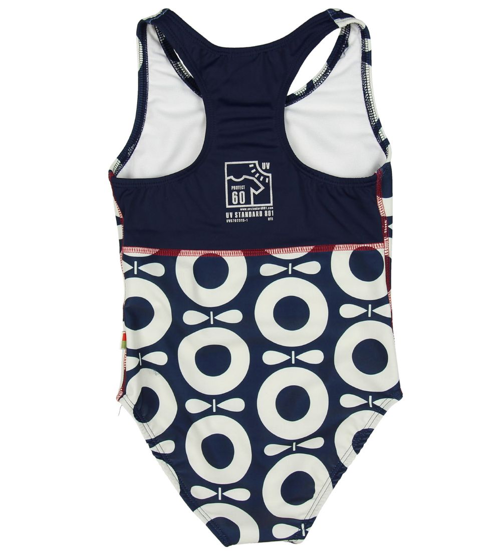 Katvig Badedragt - UV60 - Navy m. Æbler