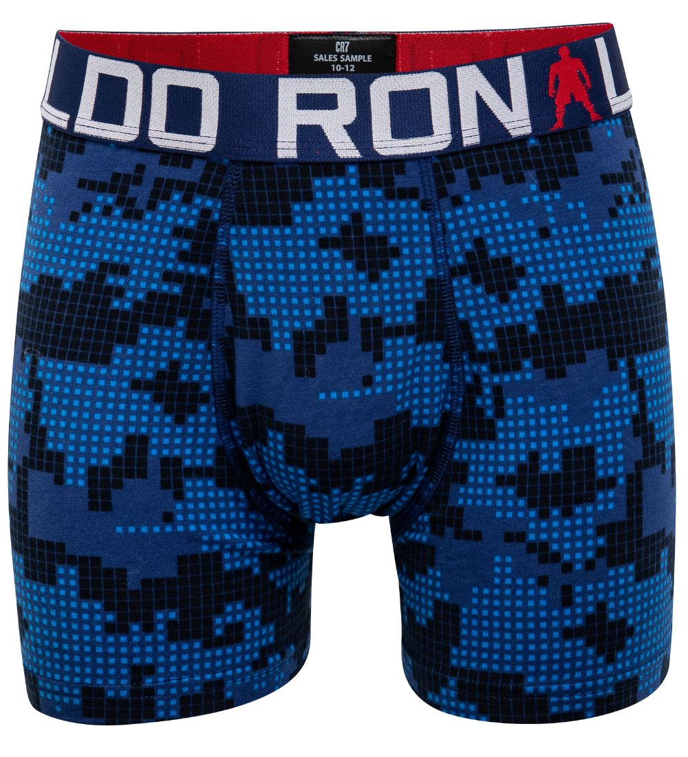 Ronaldo Boxershorts - 2-pak - Hvid/Bl m. Print