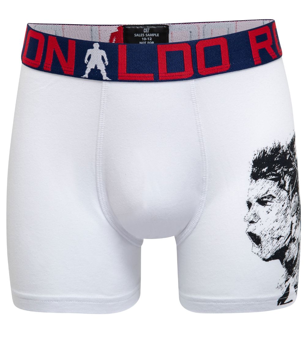 Ronaldo Boxershorts - 2-pak - Hvid/Blå m. Print