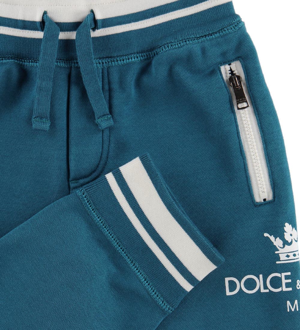 Dolce & Gabbana Sweatpants - Petroleum m. Logo