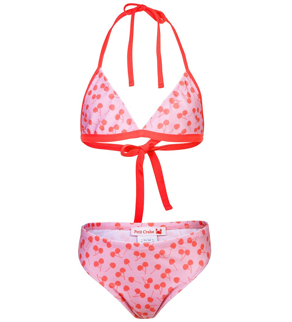 Petit Crabe Bikini - Elle - UV50+ - Lyserd m. Kirsebr