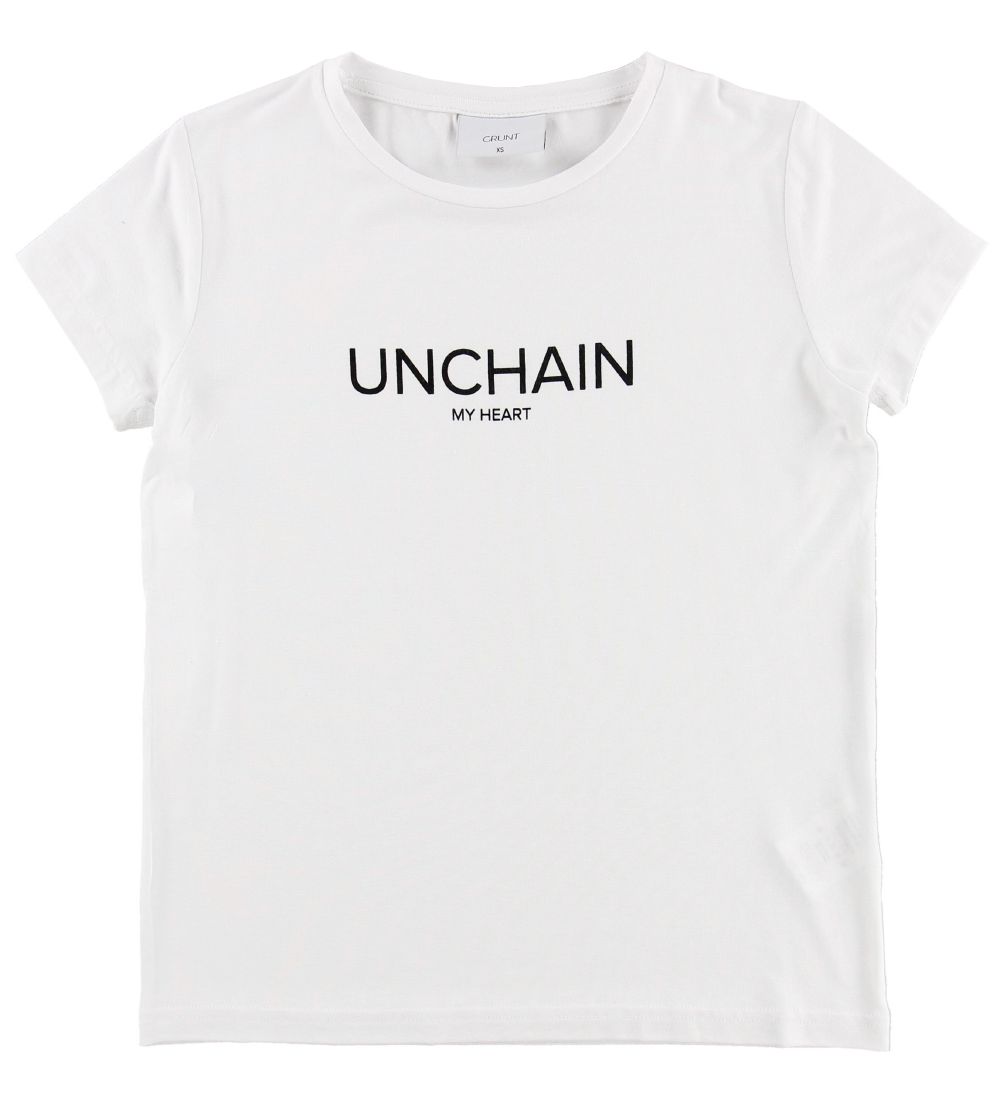 Grunt T-shirt - Eva - Hvid m. Tekst