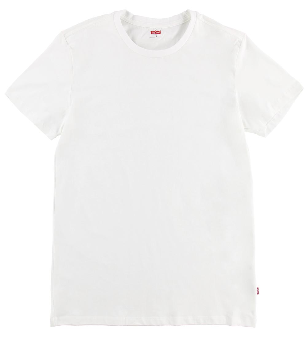 Levis T-shirt - 2-pak - Crew Neck - Hvid