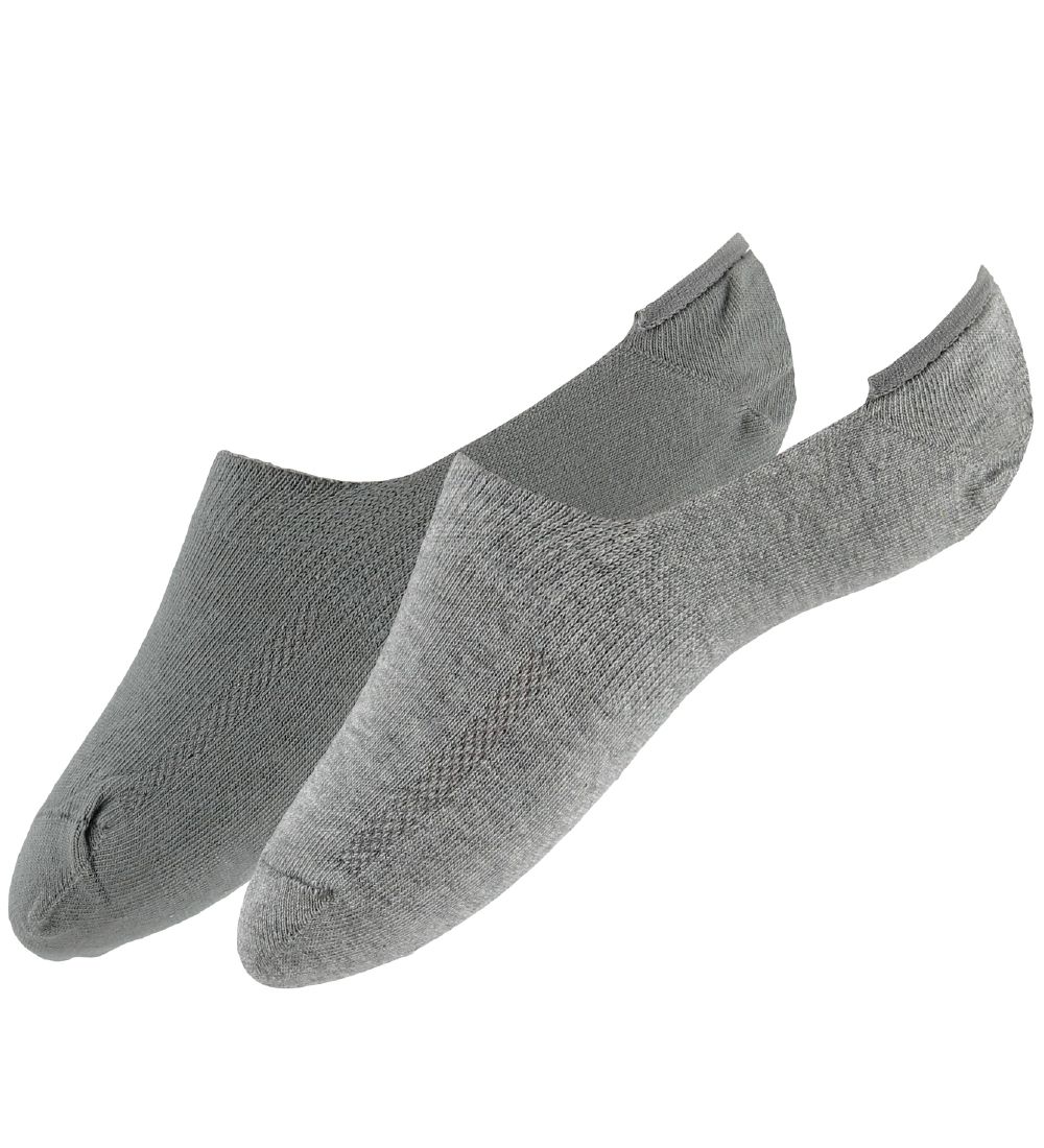 Levis Footies - 2-pak - Low Rise - Grå/Gråmeleret