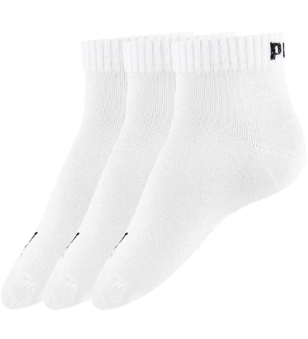 Puma Ankelstrømper - 3-pak - Quarter Plain - Hvid