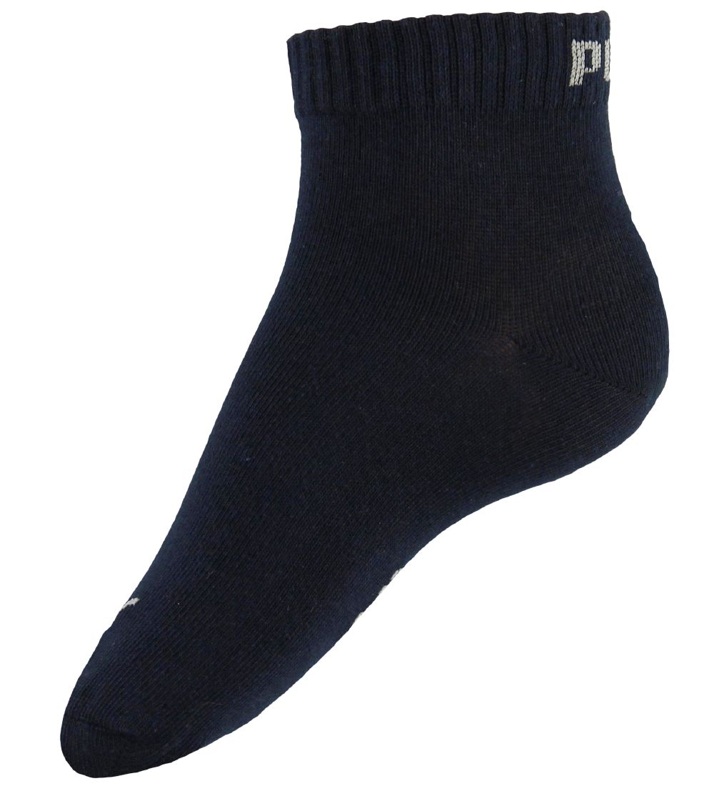 Puma Ankelstrømper - 3-pak - Quarter Plain - Blå/Gråmeleret/Navy