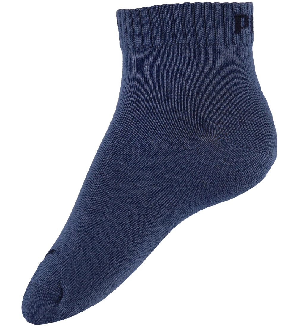 Puma Ankelstrømper - 3-pak - Quarter Plain - Blå/Gråmeleret/Navy