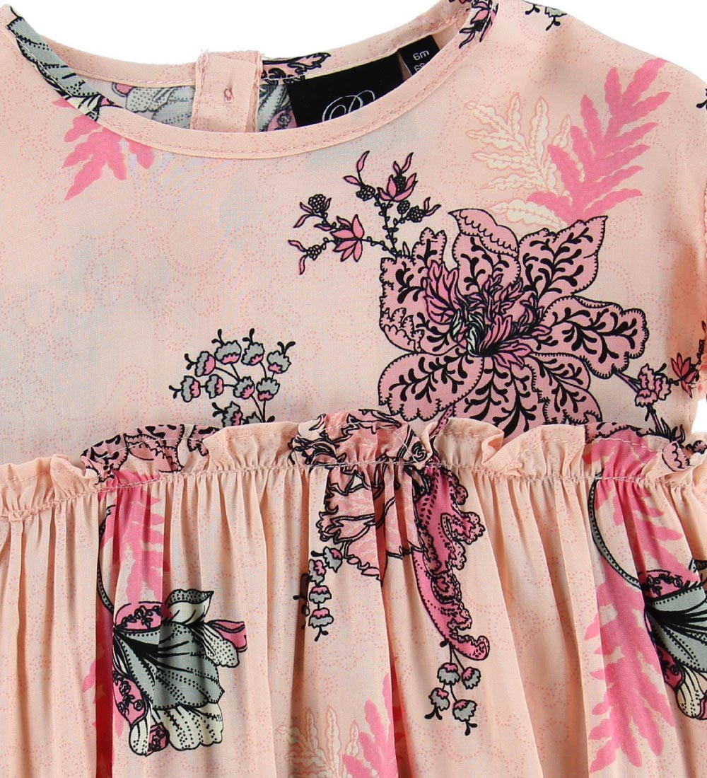 Petit by Sofie Schnoor Kjole - Rosanna - Pudder m. Blomster