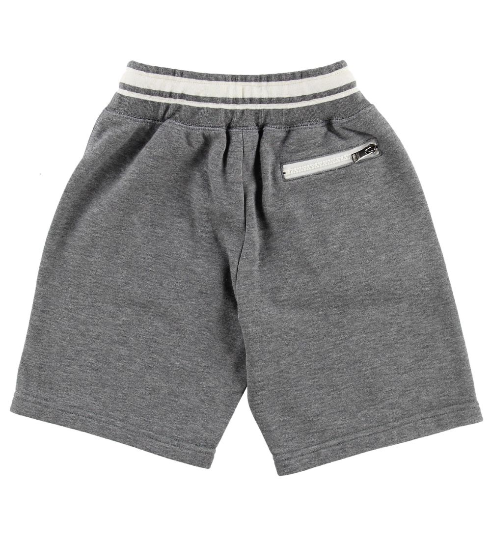 Dolce & Gabbana Shorts - Sweat - Gråmeleret m. Logo