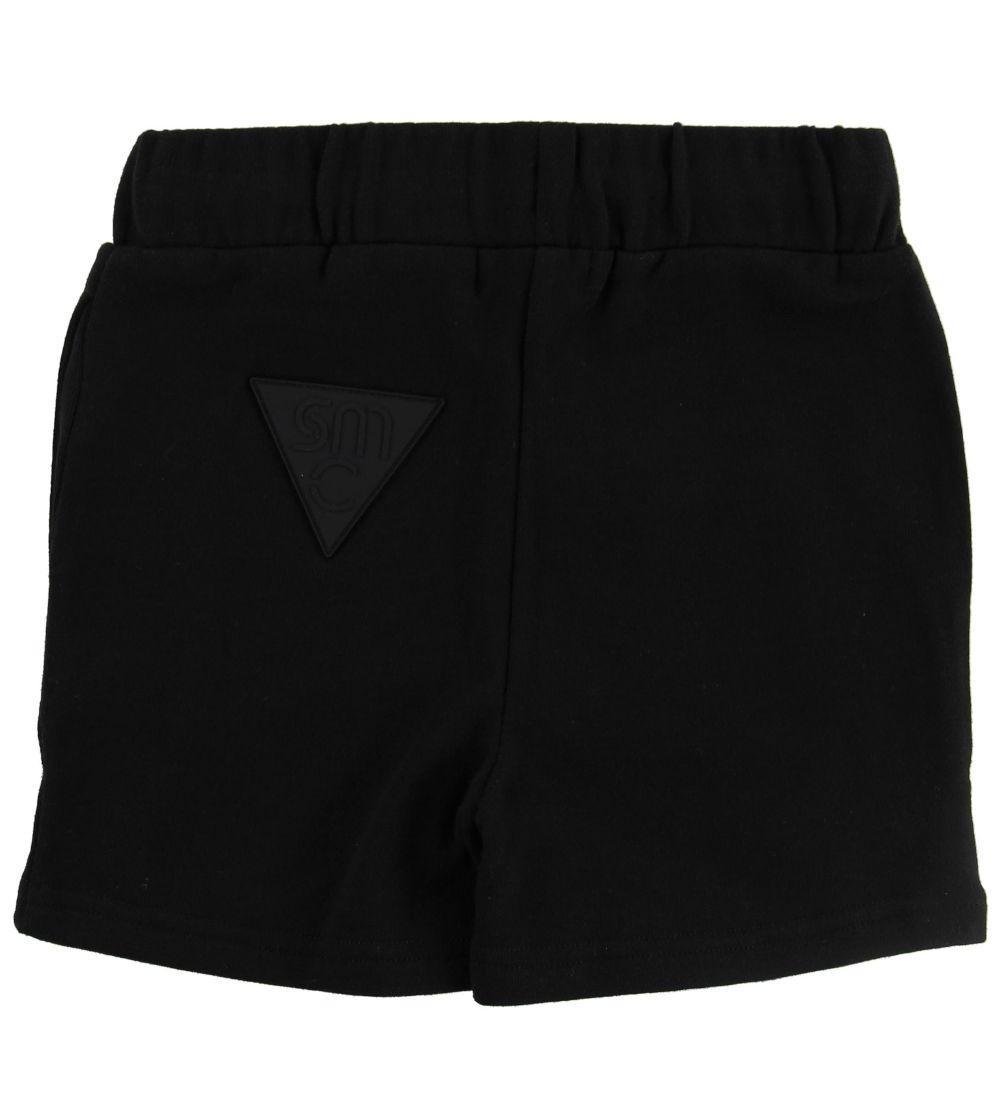 Stella McCartney Kids Shorts - Sweat - Sort m. Hvid/Blå