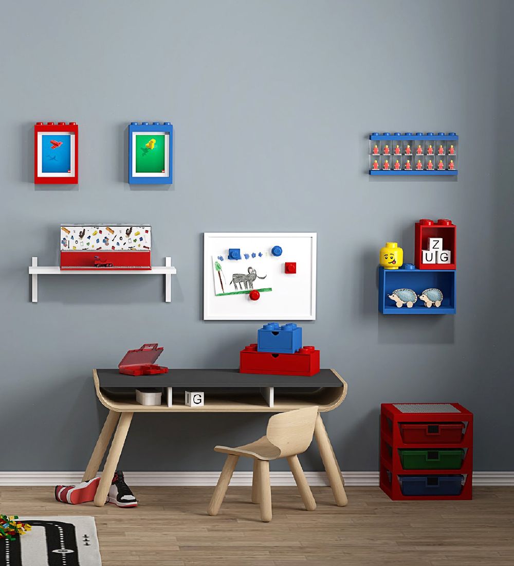 LEGO® Storage Opbevaringsskuffe - 4 Knopper - 15x15x9 - Blå