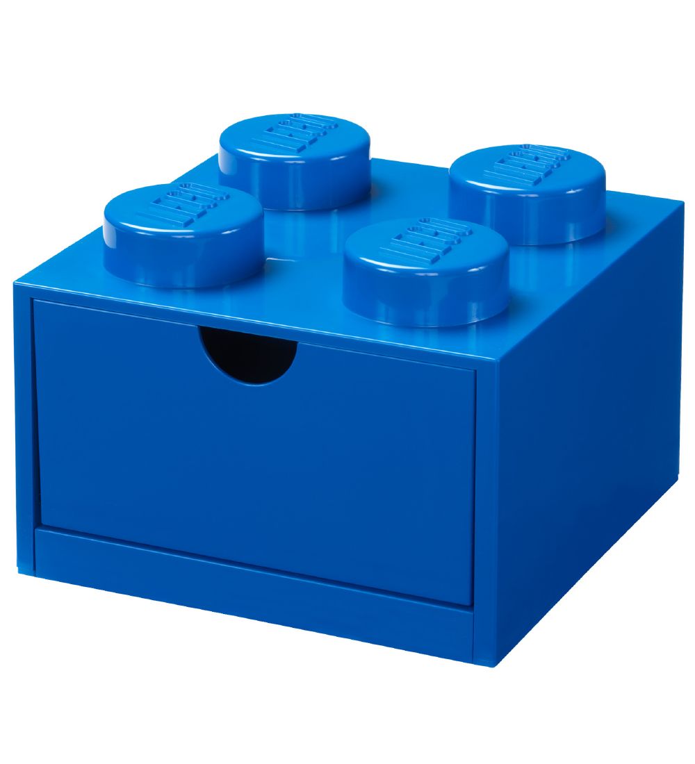 LEGO® Storage Opbevaringsskuffe - 4 Knopper - 15x15x9 - Blå