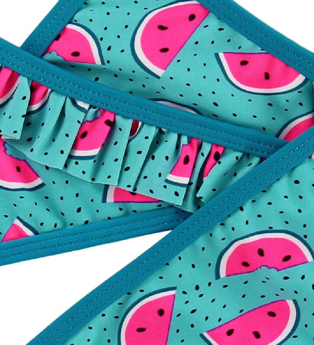 Color Kids Bikini - Nilje - Turkis m. Vandmeloner