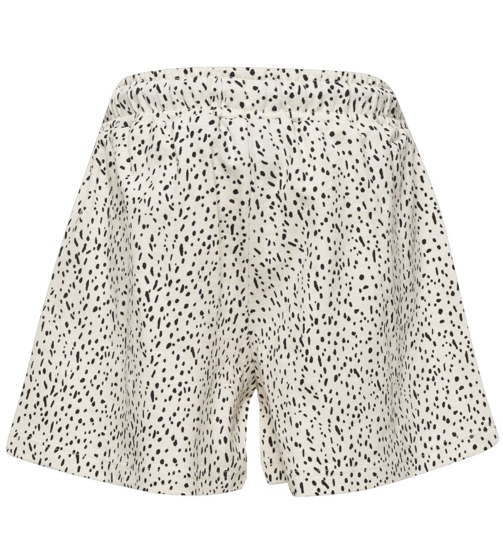 Hummel Shorts - HMLIrene - Creme m. Mønster