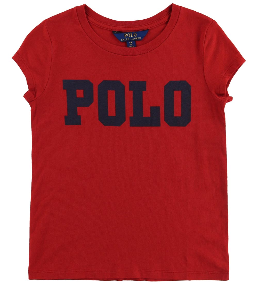 Polo Ralph Lauren T-shirt - Rd m. Tekst